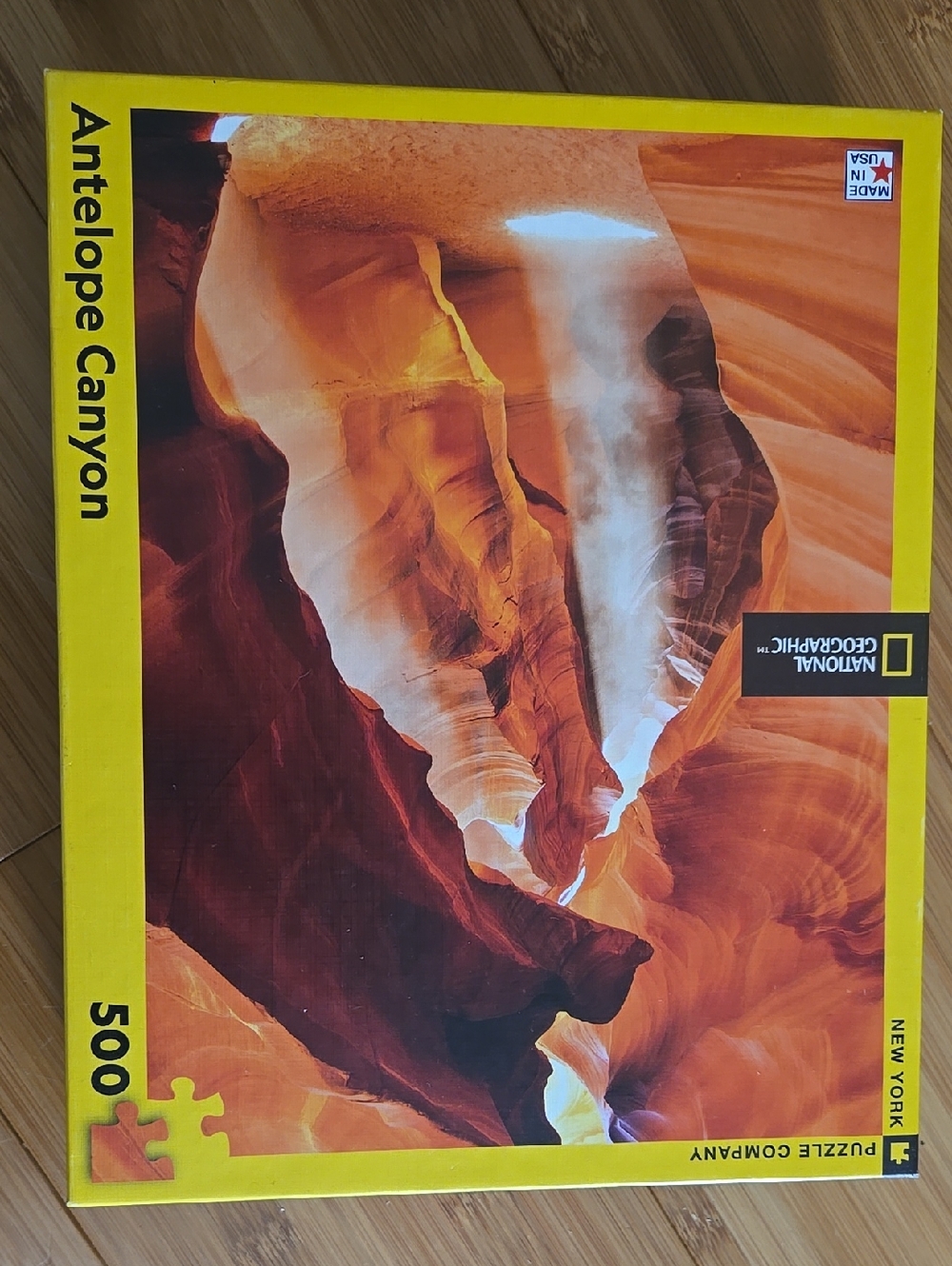National Geographic Antelope Canyon Puzzle 500 Piece, Complete